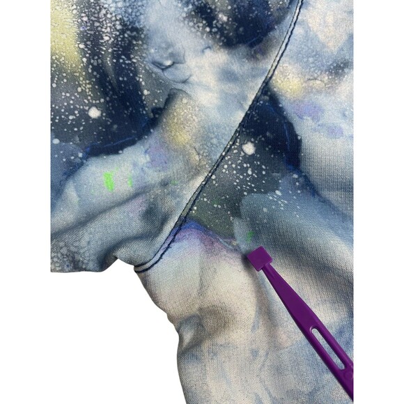 Carhartt Force Cross-Flex Modern Fit SS Scrub Top Blue Watercolor Indigo Flow S - Picture 8 of 12